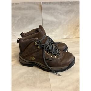 Timberland White Ledge Waterproof Women Hiking Shoes - Dark Brown, Size 7.5M US